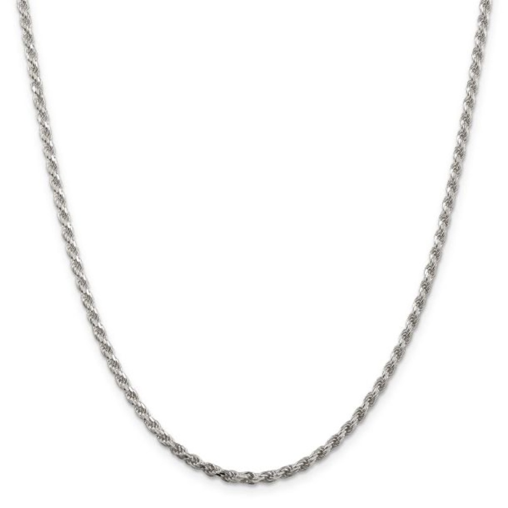 925 Italy Stamped Diamond Cut Rope